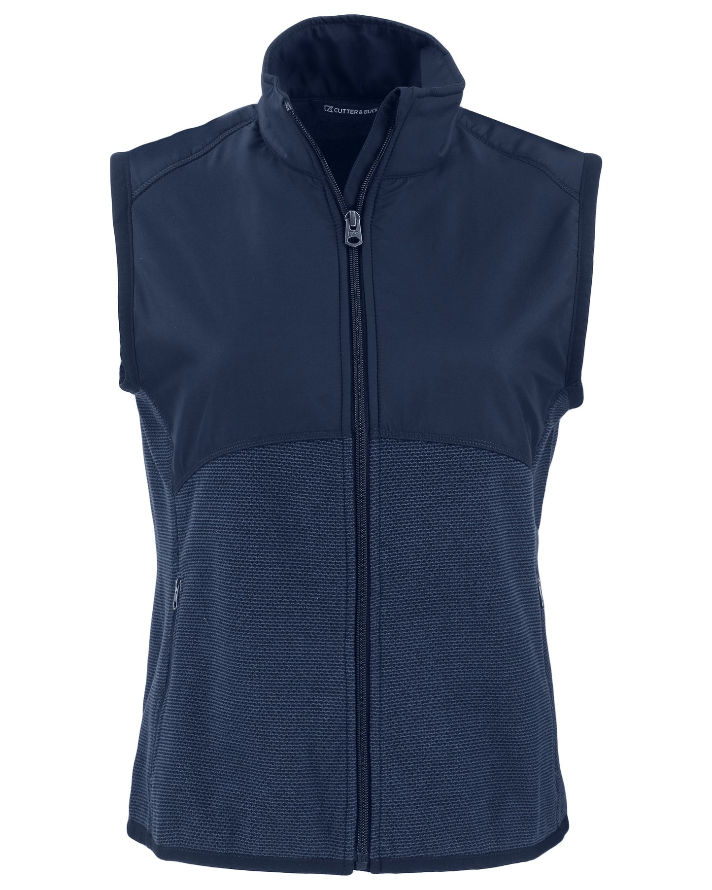 Cutter & Buck Hunts Point Recycled Fleece Womens Hybrid Full Zip Vest