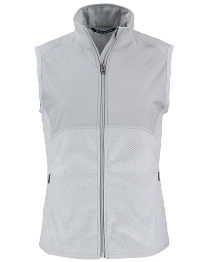 Cutter & Buck Hunts Point Recycled Fleece Womens Hybrid Full Zip Vest