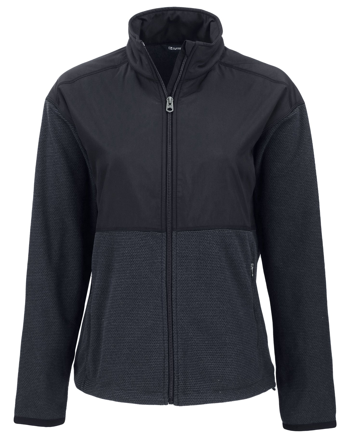 Cutter & Buck Hunts Point Recycled Fleece Womens Hybrid Full Zip Jacket