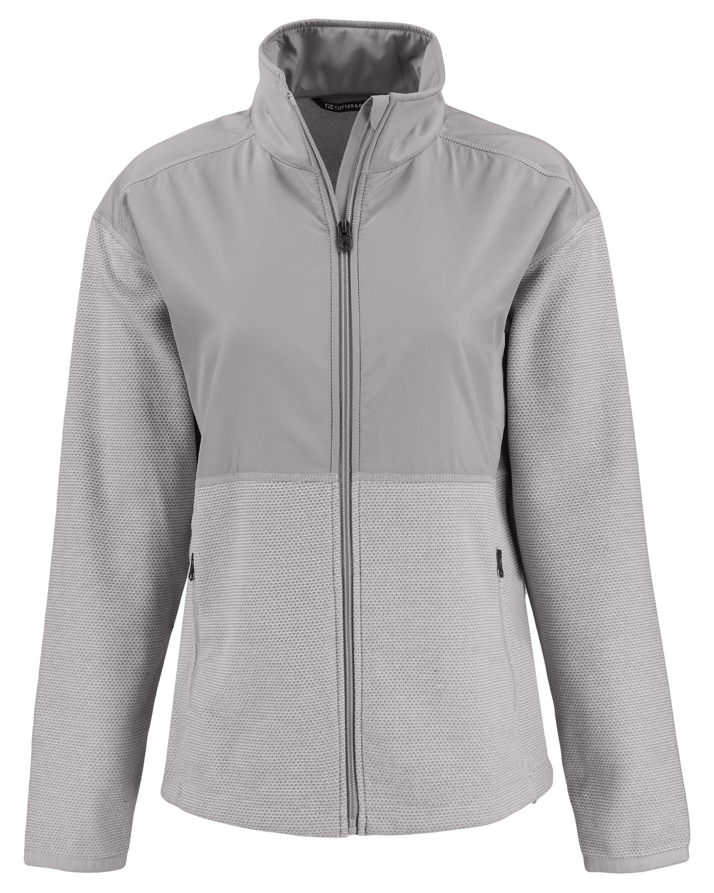 Cutter & Buck Hunts Point Recycled Fleece Womens Hybrid Full Zip Jacket