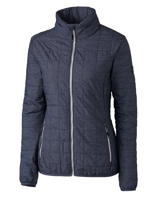 Cutter & Buck Rainier Recycled Insulated Puffer Womens Full Zip Jacket
