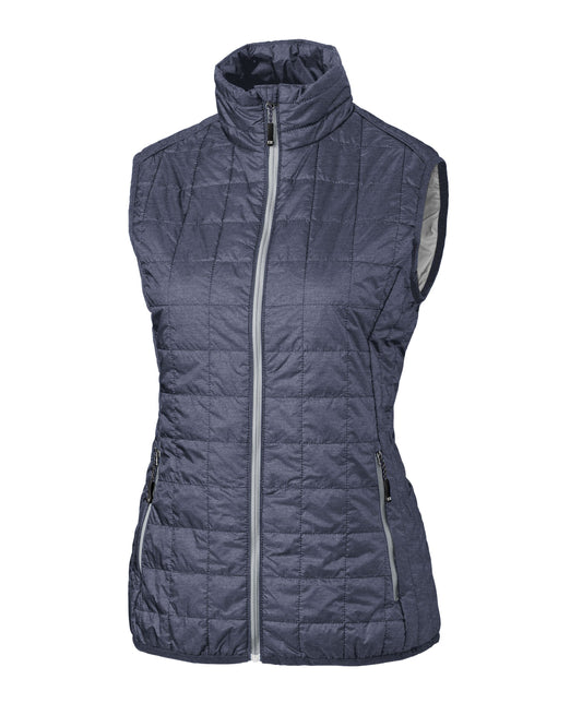 Cutter & Buck Rainier Recycled Insulated Puffer Womens Full Zip Vest