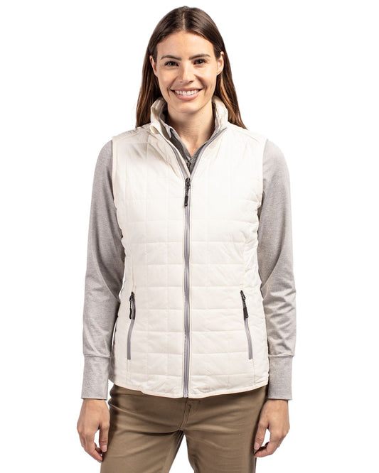 Cutter & Buck Rainier PrimaLoft® Womens Eco Insulated Full Zip Puffer Vest - LCO00008