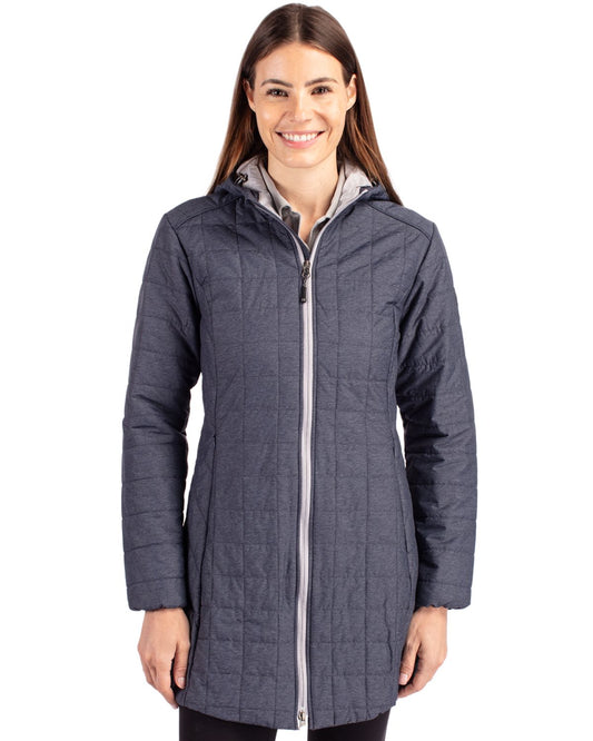 Cutter & Buck Rainier PrimaLoft®  Womens Eco Insulated Hooded Long Coat - LCO00024