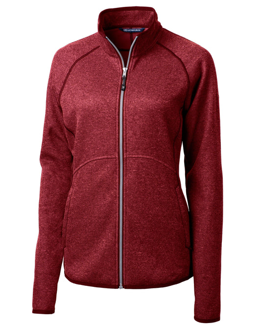 Cutter & Buck Mainsail Sweater-Knit Womens Full Zip Jacket