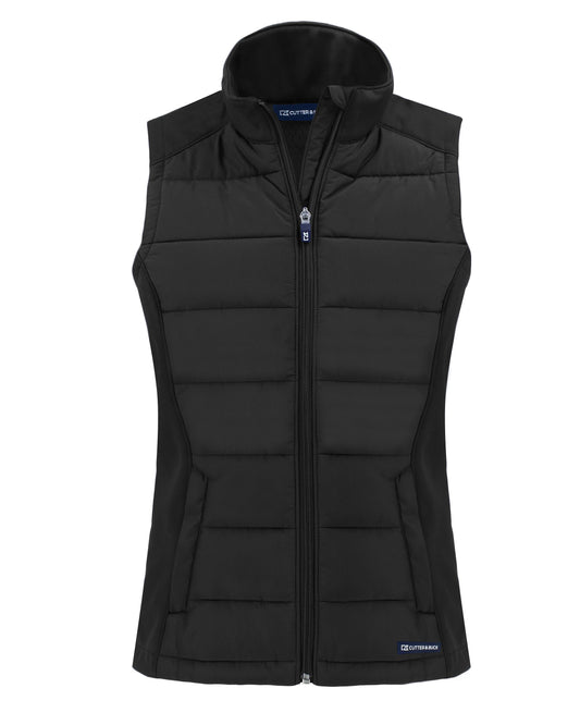 Cutter & Buck Evoke Epic Versatility Recycled Hybrid Softshell Womens Full Zip Vest