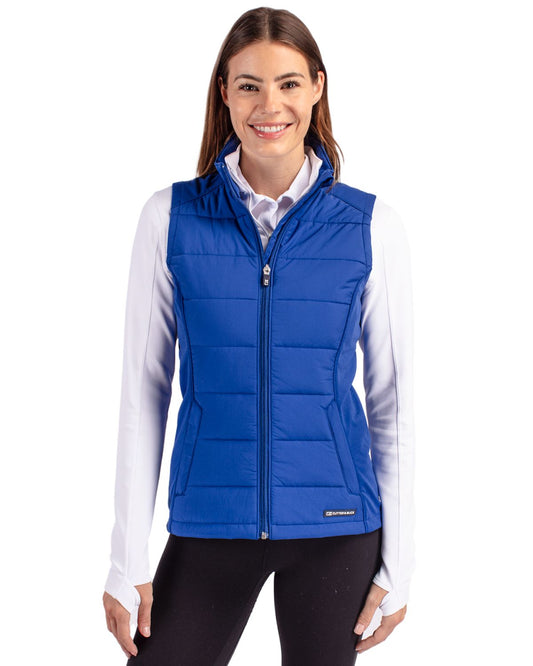 Cutter & Buck Evoke Hybrid Softshell Recycled Womens Full Zip Vest - LCO00065
