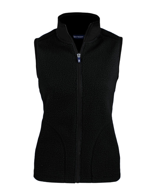 Cutter & Buck Cascade Epic Comfort Recycled Sherpa Fleece Womens Full Zip Vest