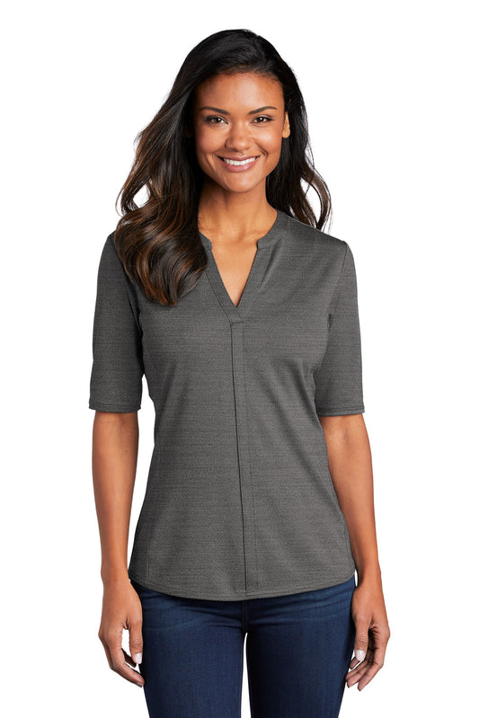 Port Authority ? Women's Stretch Heather Open Neck Top