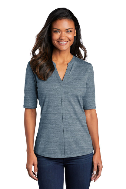 Port Authority ? Women's Stretch Heather Open Neck Top