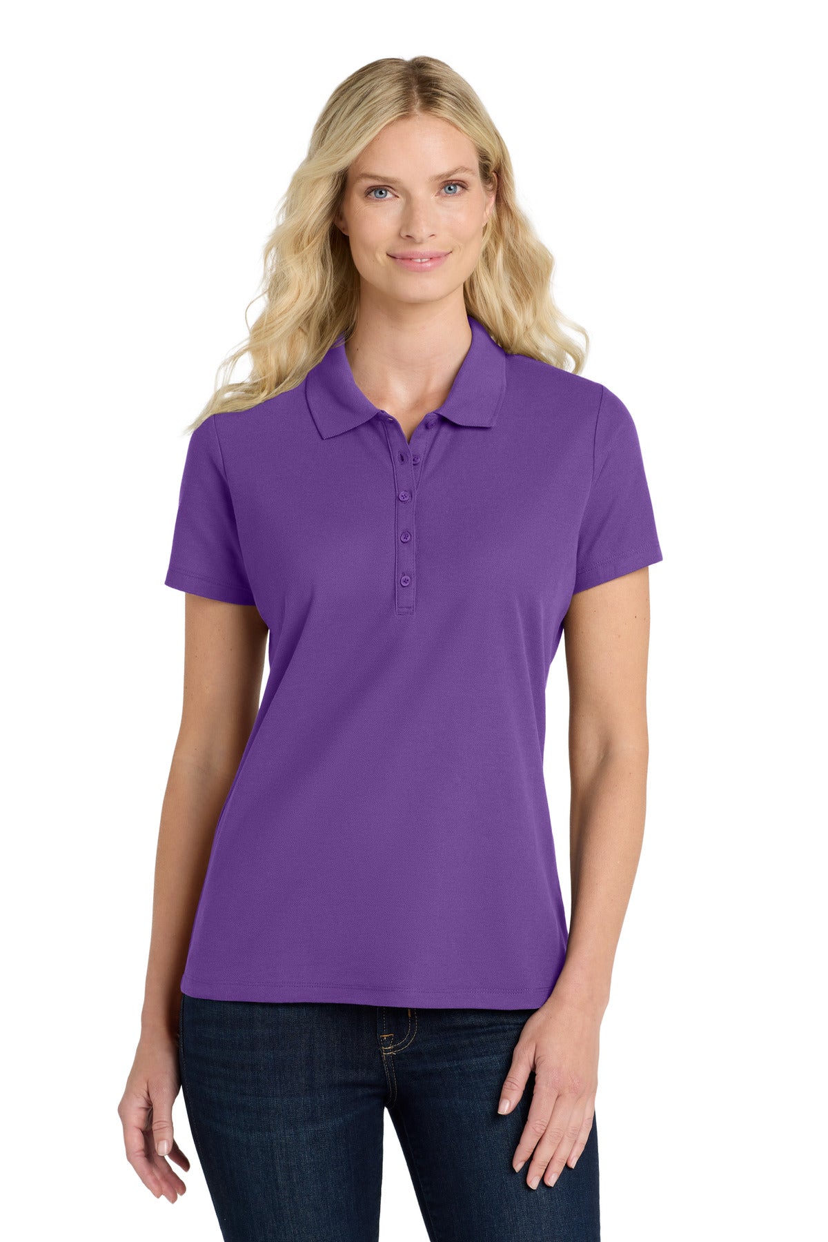 Port Authority? Women's SuperPro React?  Polo. LK810