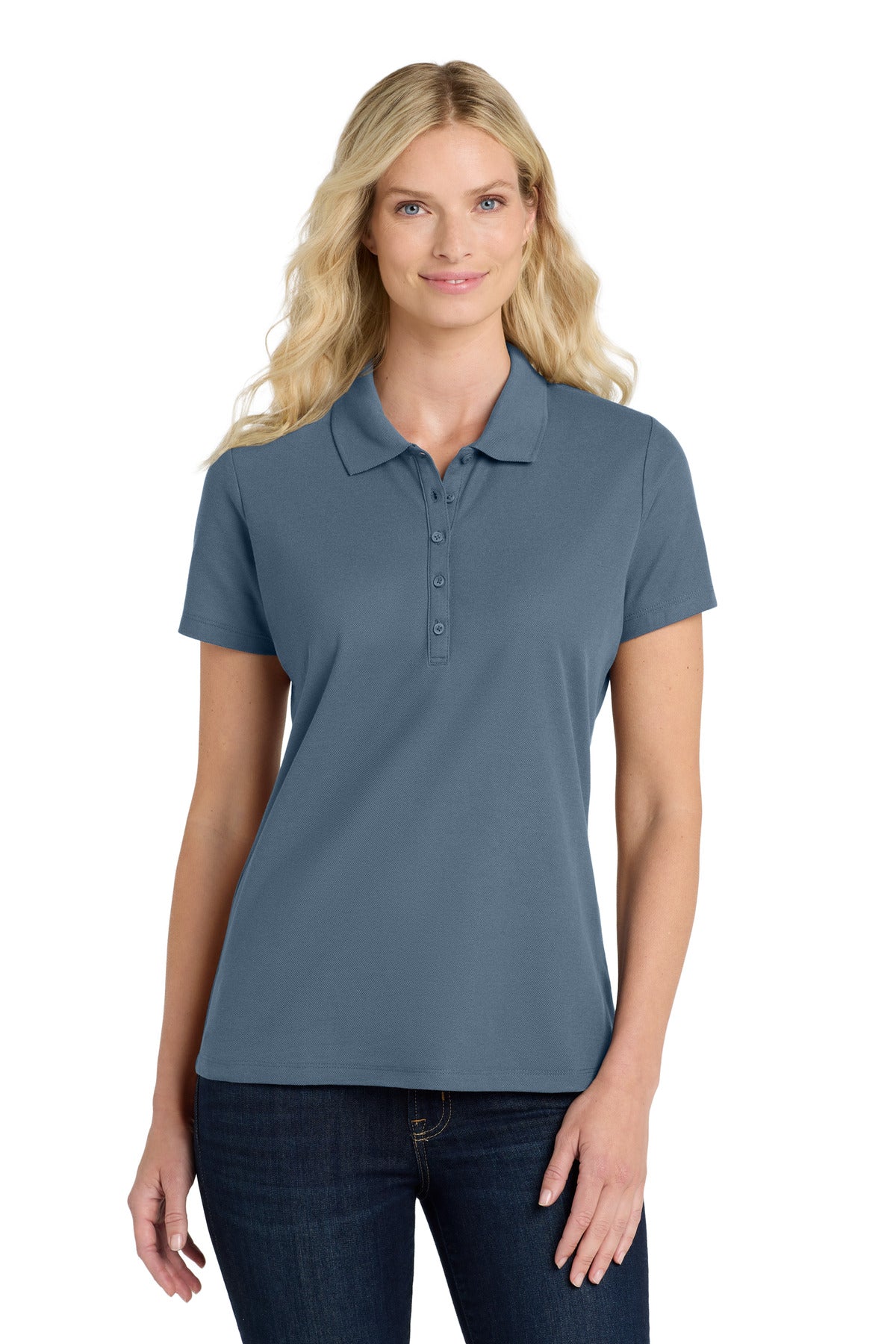 Port Authority? Women's SuperPro React?  Polo. LK810