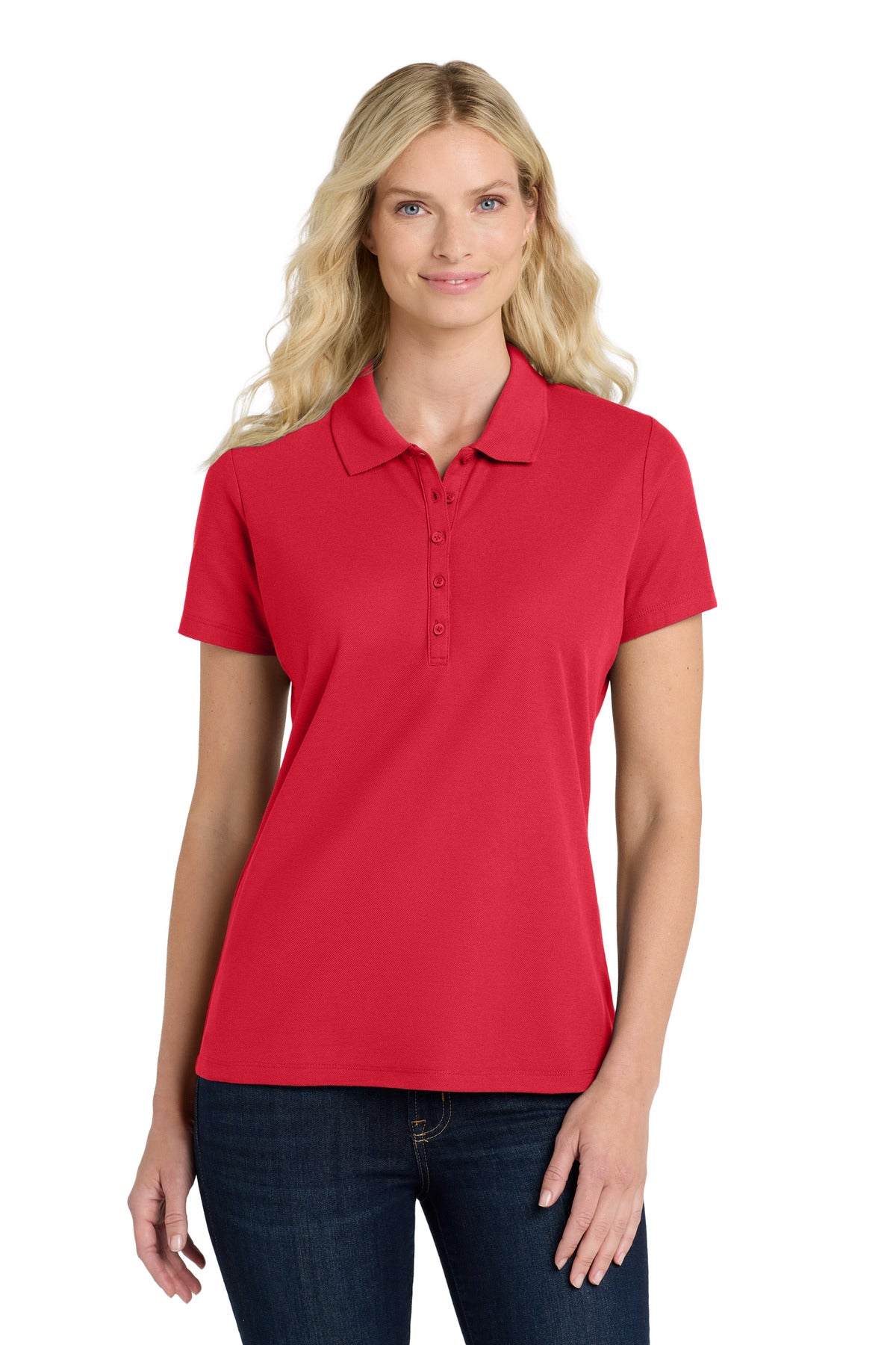 Port Authority? Women's SuperPro React?  Polo. LK810