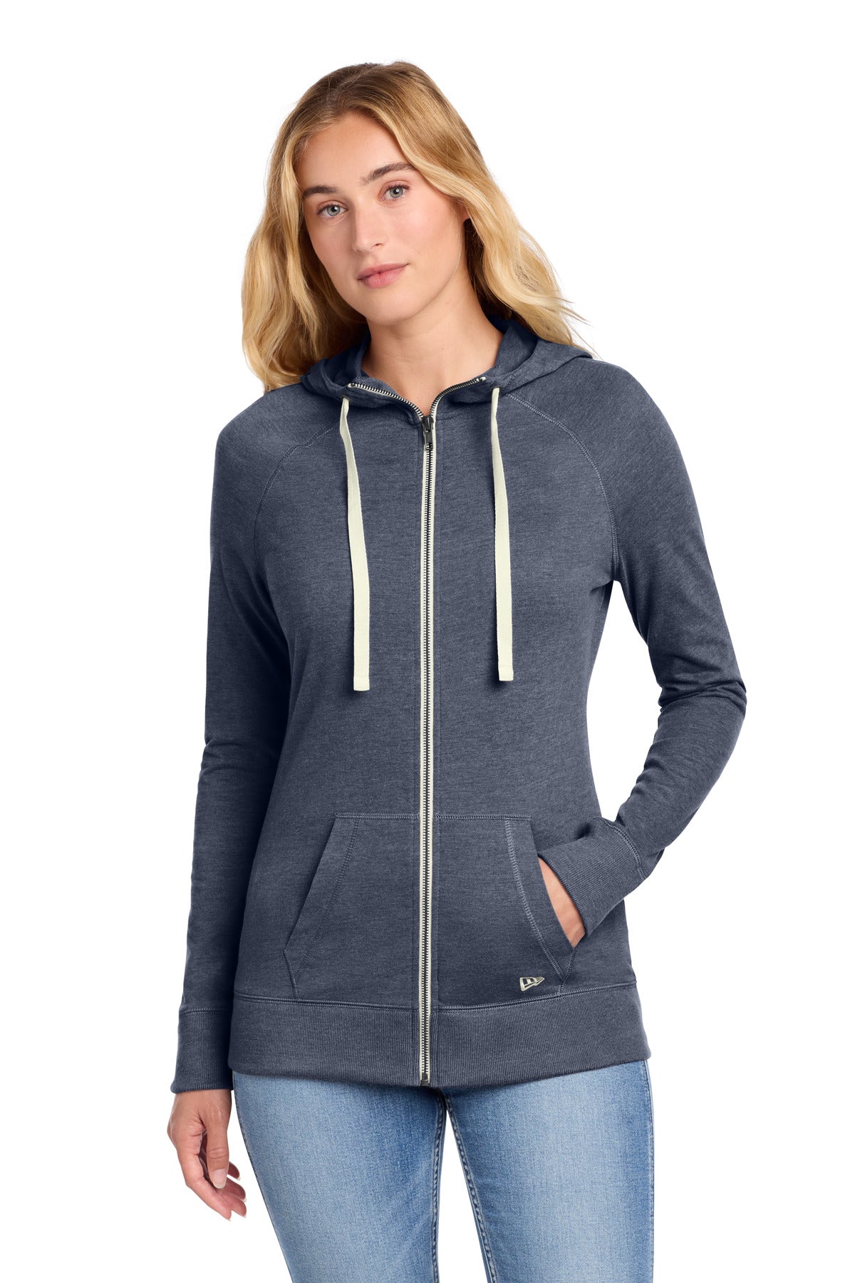 New Era® Women's Sueded Cotton Blend Full-Zip Hoodie