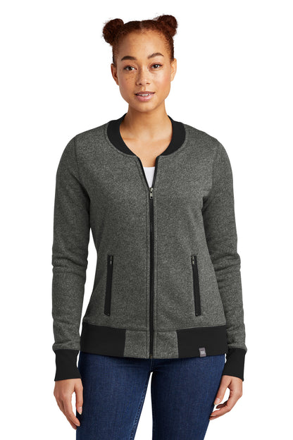 New Era? Women's French Terry Baseball Full-Zip. LNEA50