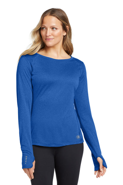 OGIO? Women's Long Sleeve Pulse Crew. LOE321