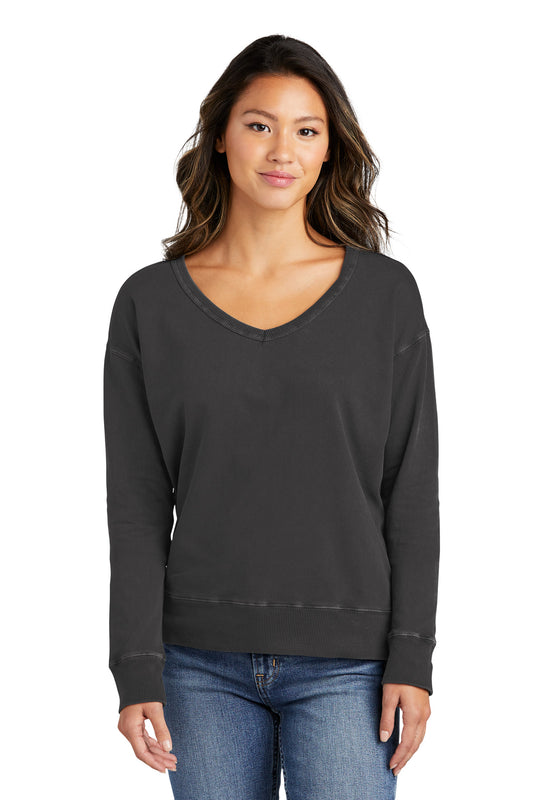 Port & Company? Women's Beach Wash? Garment-Dyed V-Neck