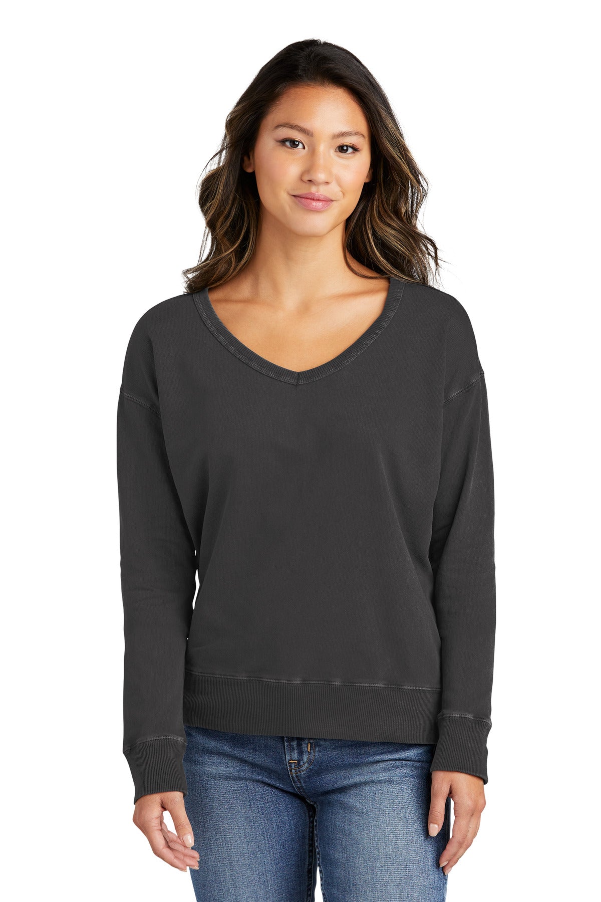 Port & Company? Women's Beach Wash? Garment-Dyed V-Neck