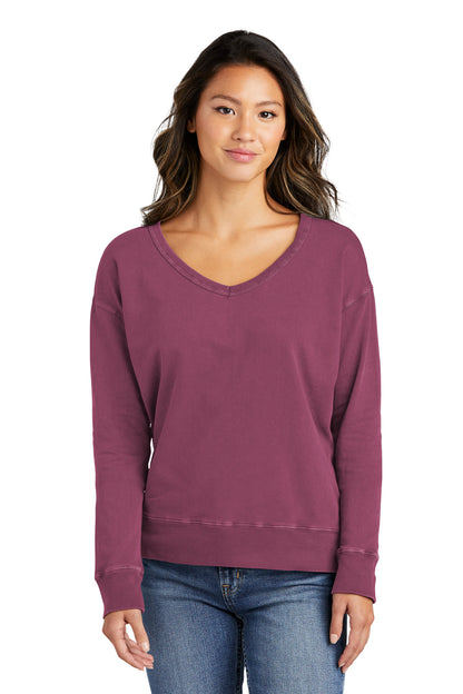 Port & Company? Women's Beach Wash? Garment-Dyed V-Neck