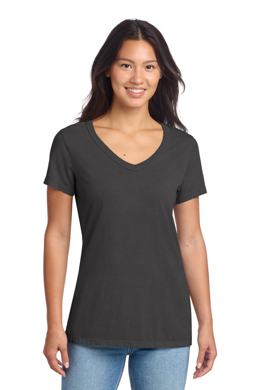 Port & Co™ Women's Beach Wash® Garment-Dyed V-Neck Tee
