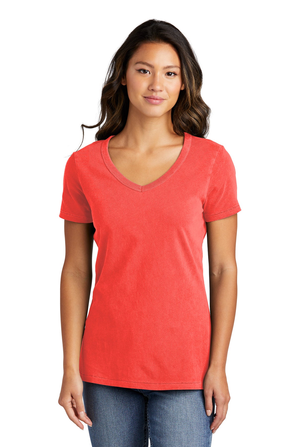 Port & Company? Women's Beach Wash? Garment-Dyed V-Neck