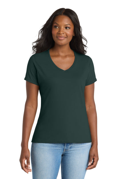 Port & Co™ Women's Performance Blend V-Neck Tee