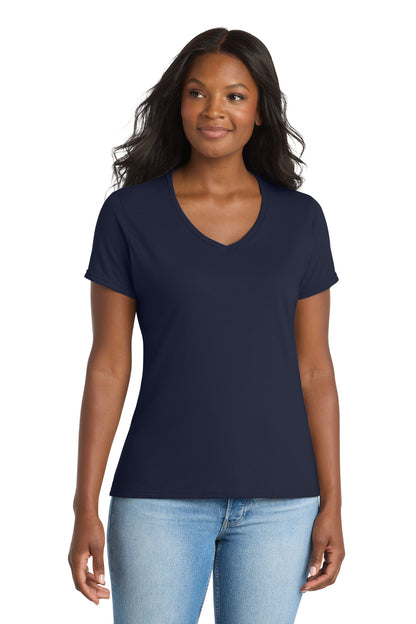 Port & Co™ Women's Performance Blend V-Neck Tee