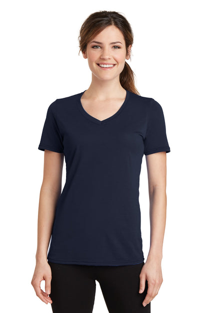 Port & Company? Women's Performance Blend V-Neck Tee. L