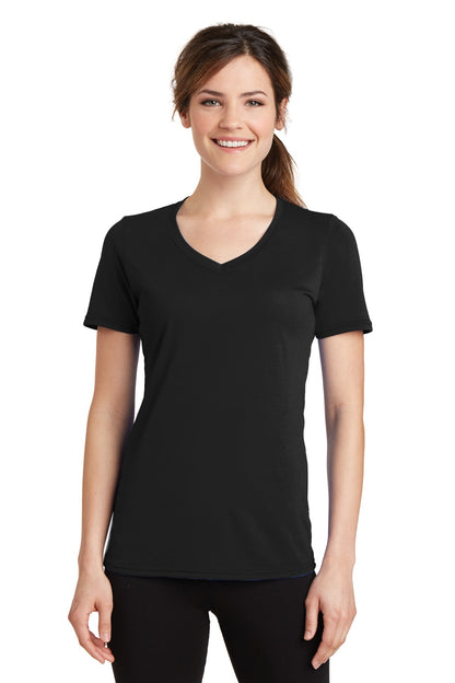 Port & Company? Women's Performance Blend V-Neck Tee. L