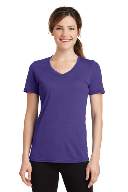Port & Company? Women's Performance Blend V-Neck Tee. L