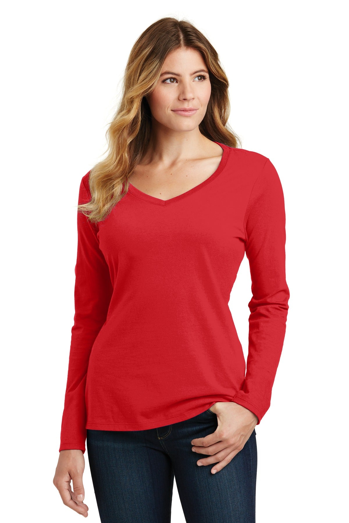 Port & Company? Women's Long Sleeve Fan Favorite V-Neck