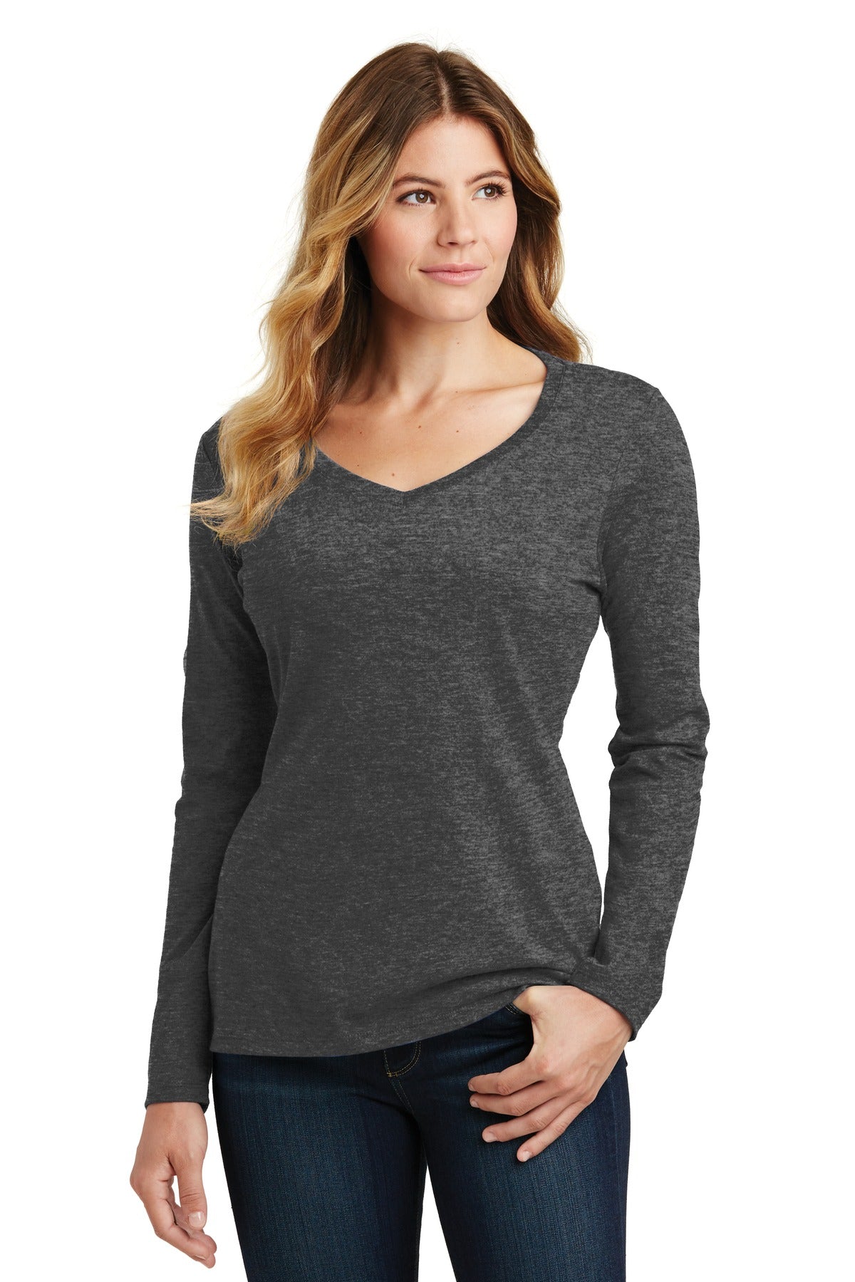 Port & Company? Women's Long Sleeve Fan Favorite V-Neck