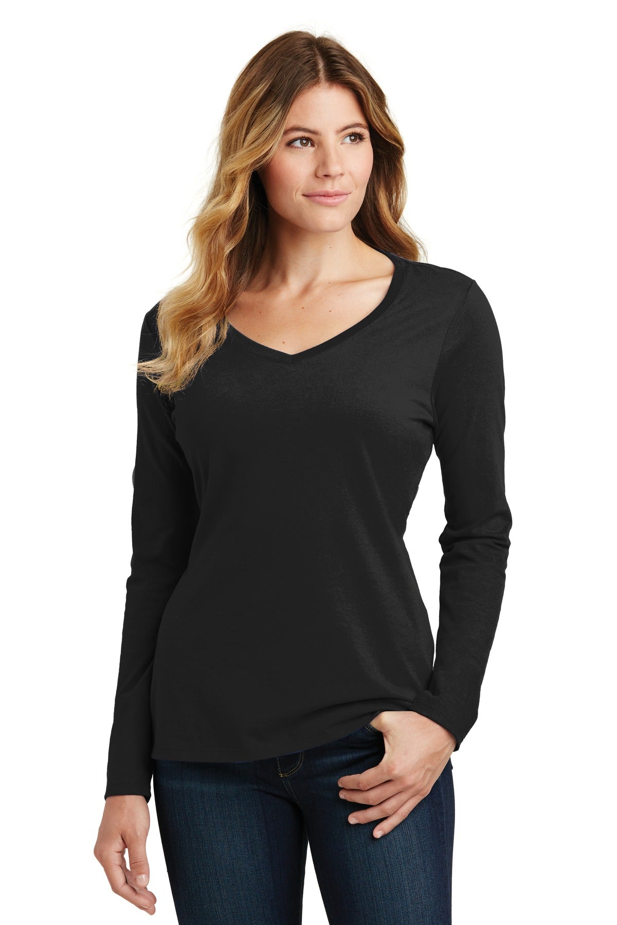 Port & Company? Women's Long Sleeve Fan Favorite V-Neck