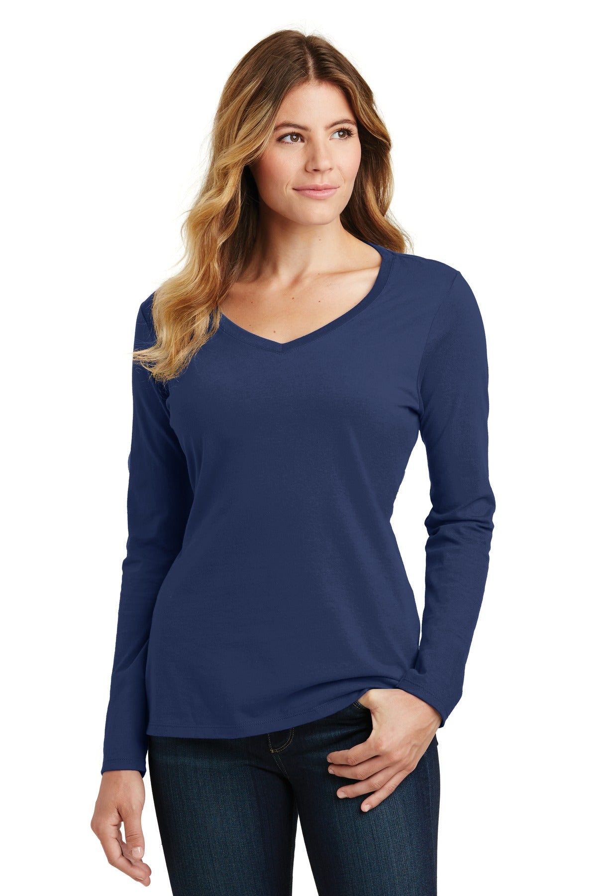 Port & Company? Women's Long Sleeve Fan Favorite V-Neck