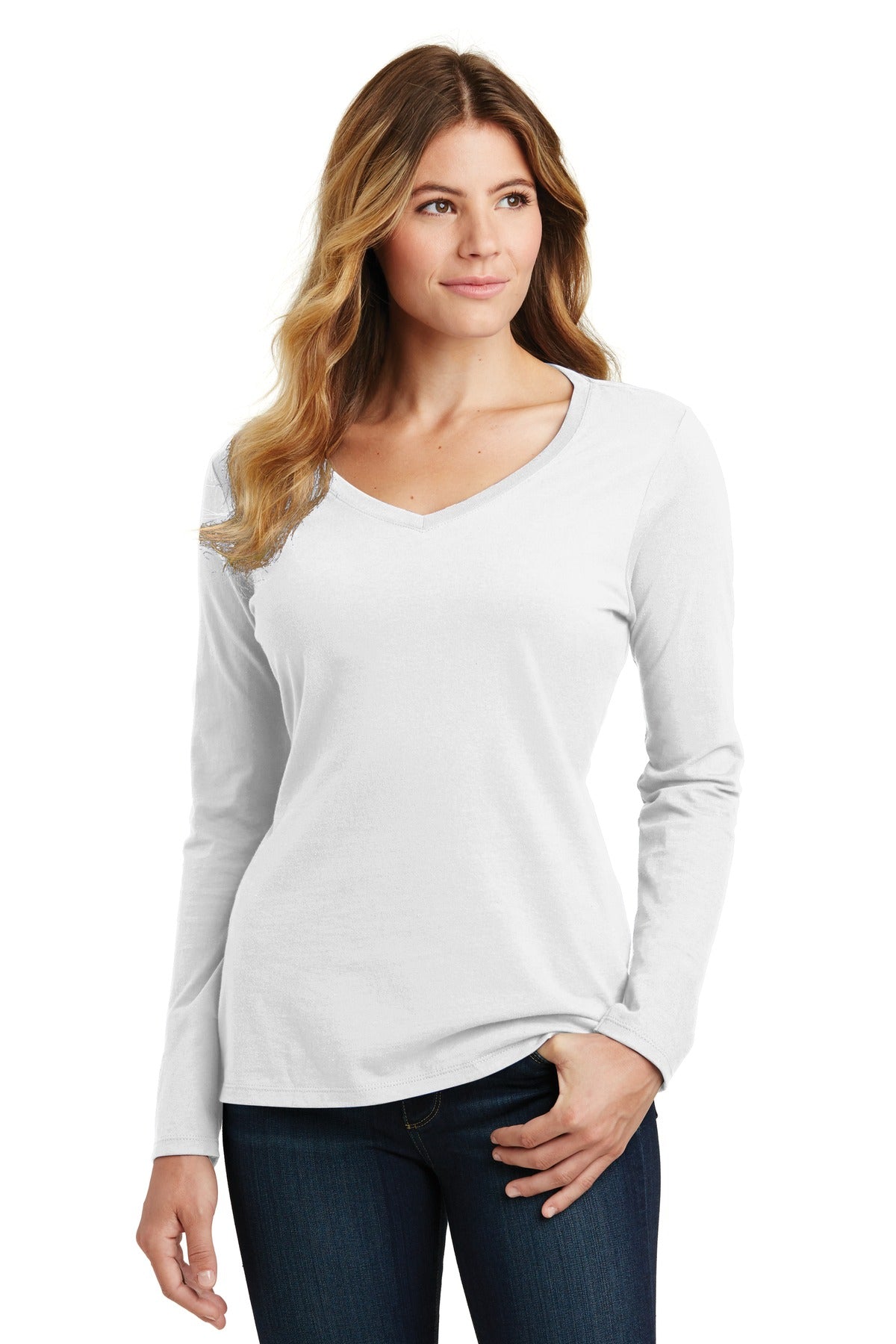 Port & Company? Women's Long Sleeve Fan Favorite V-Neck