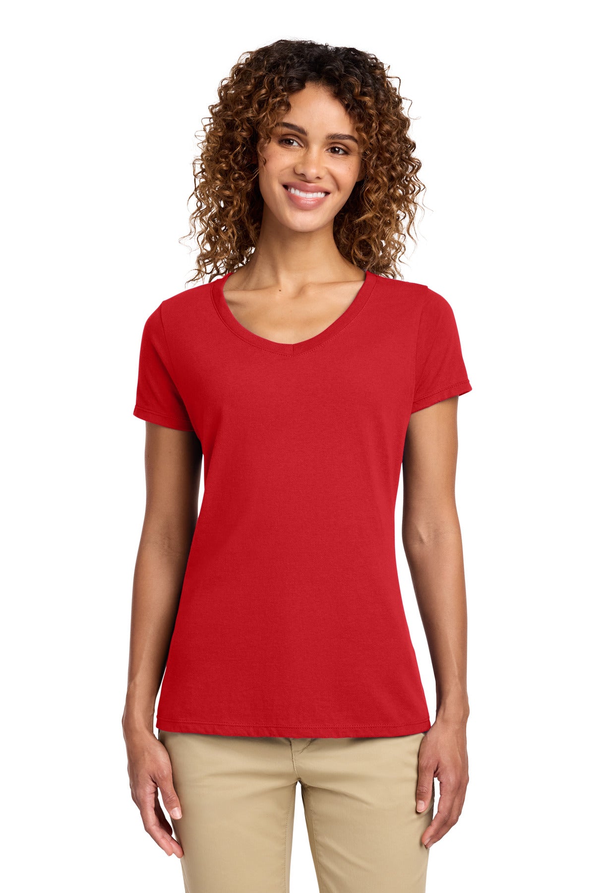 Port & Co™ Women's Fan Favorite V-Neck Tee