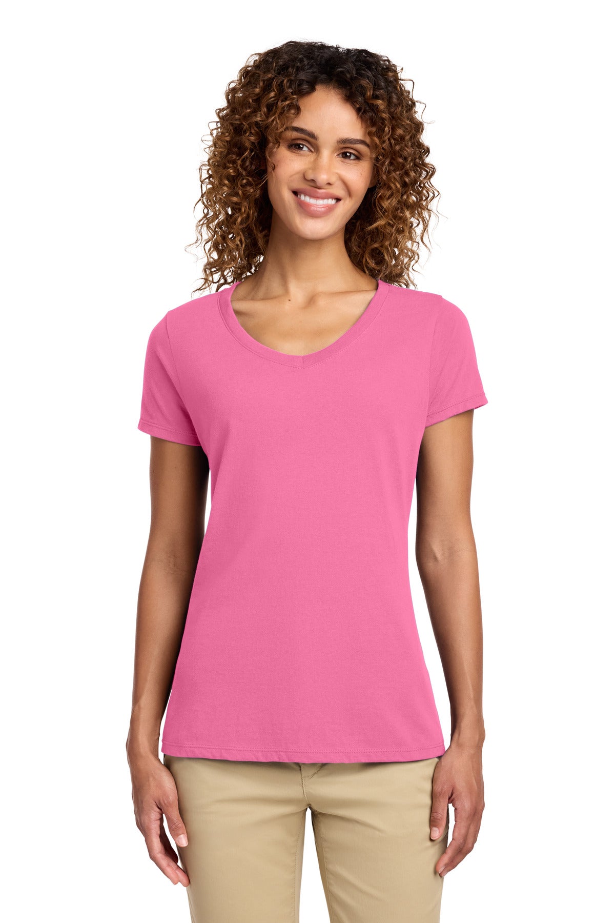 Port & Co™ Women's Fan Favorite V-Neck Tee