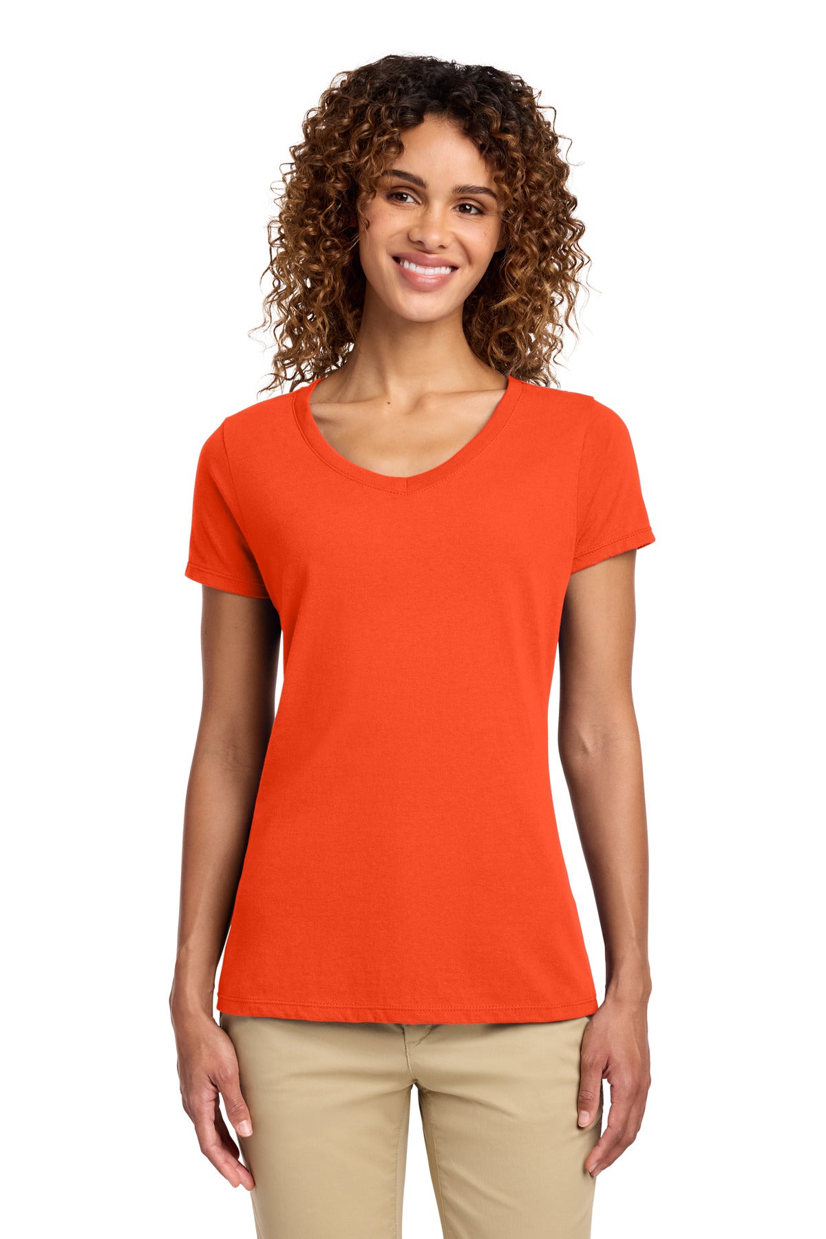 Port & Co™ Women's Fan Favorite V-Neck Tee