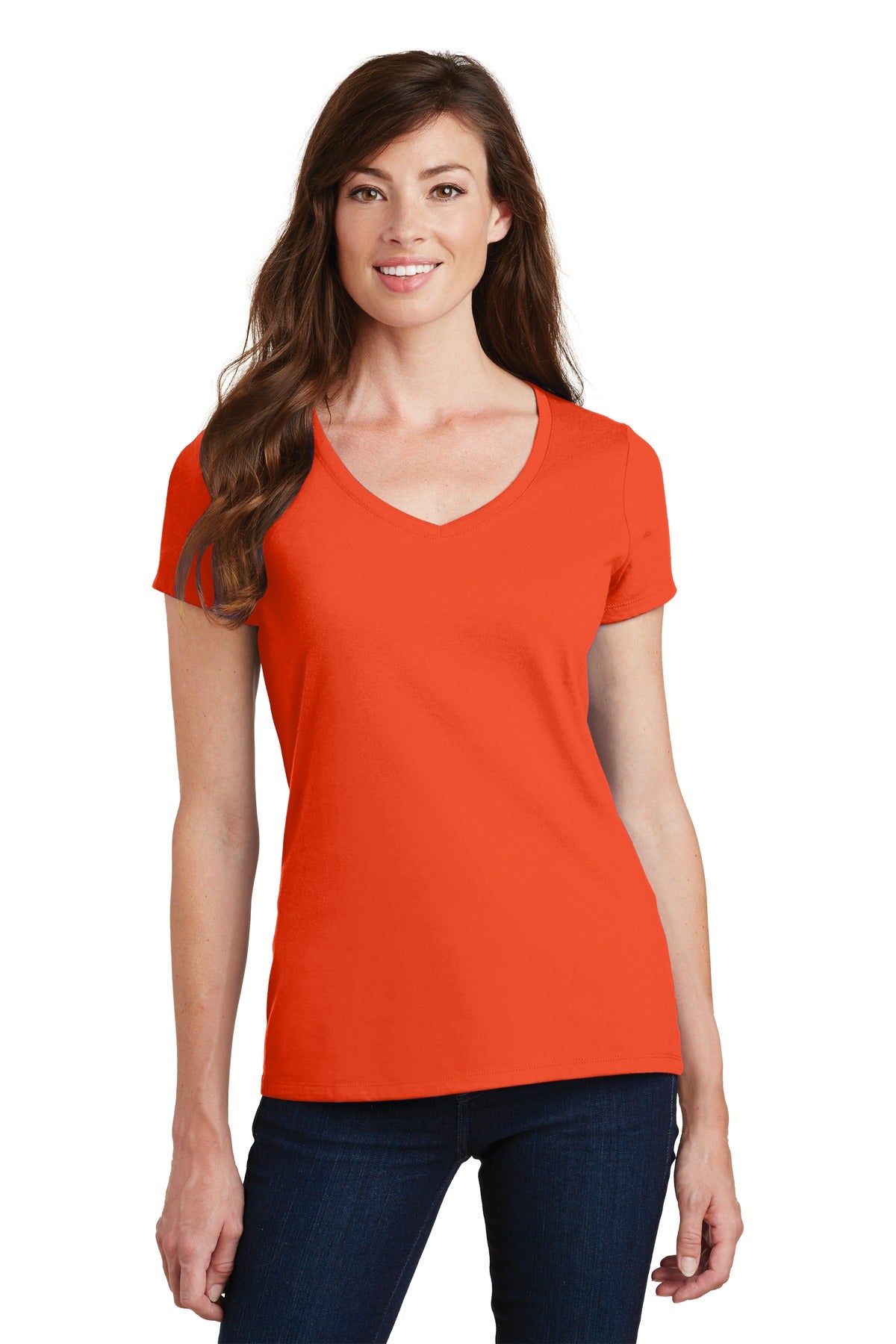 Port & Company? Women's Fan Favorite V-Neck Tee. LPC450