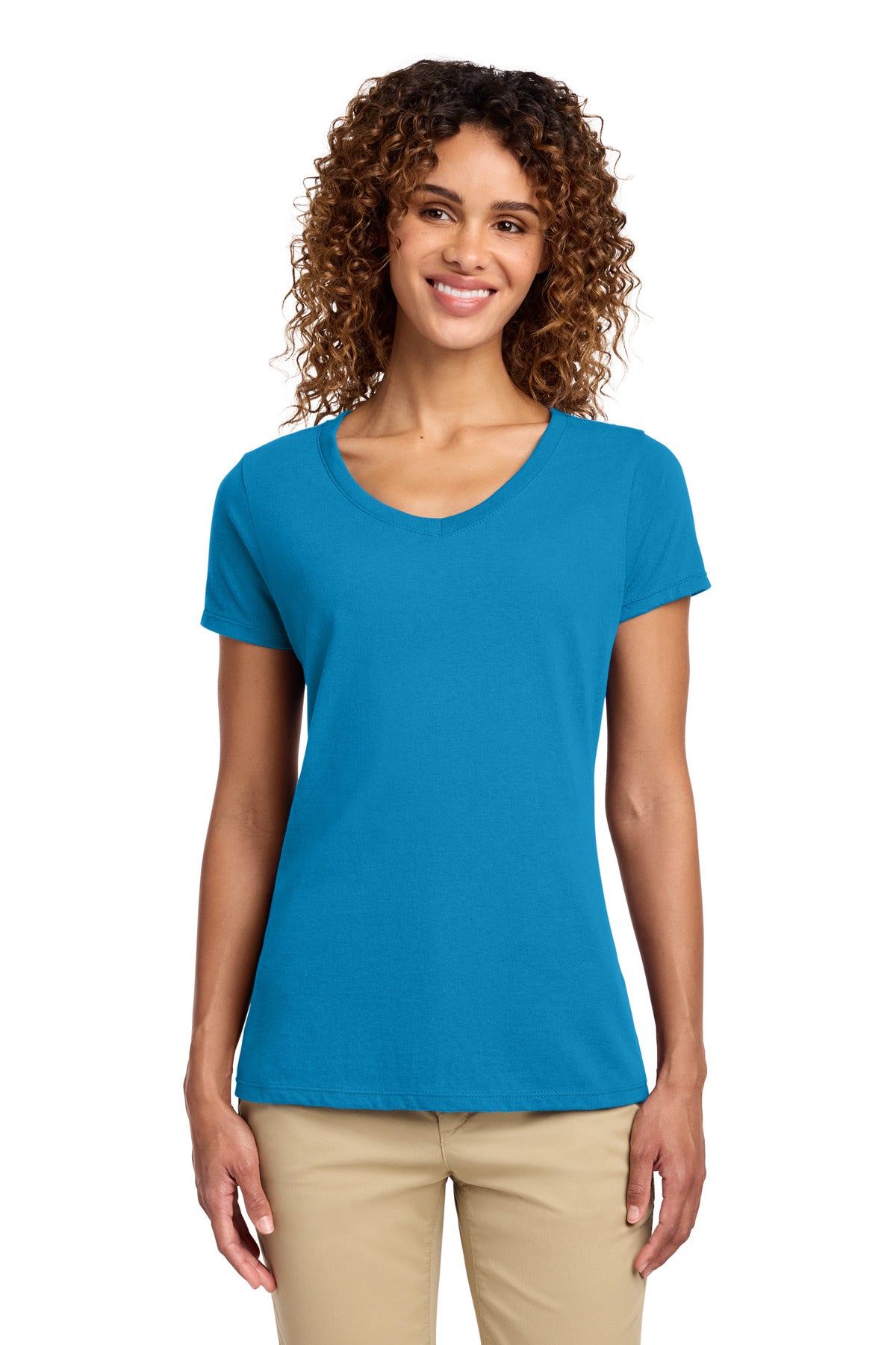 Port & Co™ Women's Fan Favorite V-Neck Tee