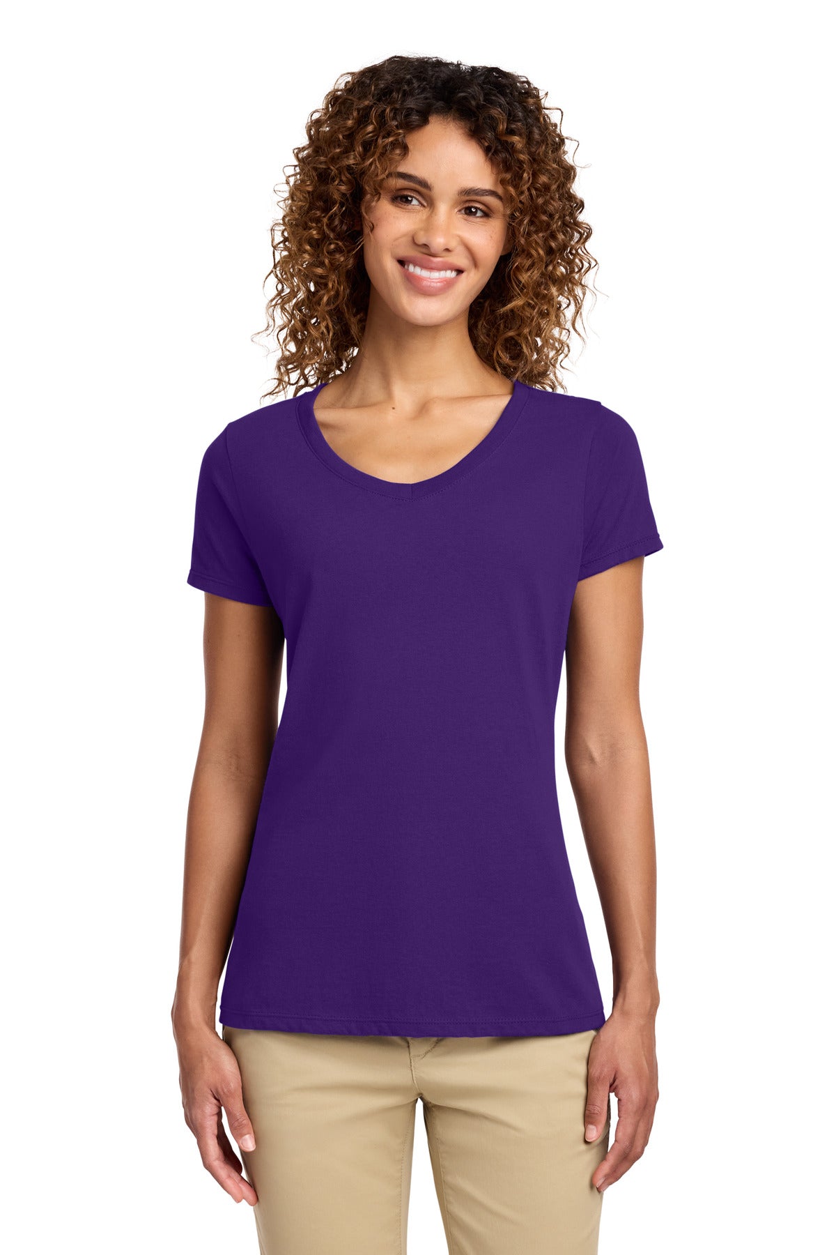 Port & Co™ Women's Fan Favorite V-Neck Tee