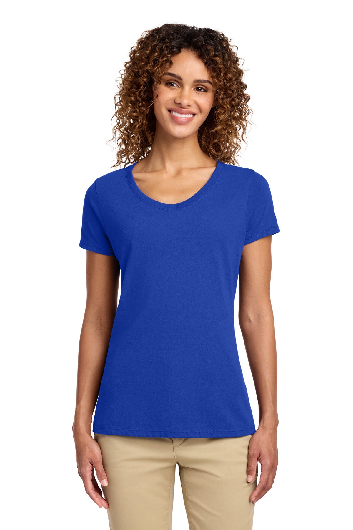 Port & Co™ Women's Fan Favorite V-Neck Tee
