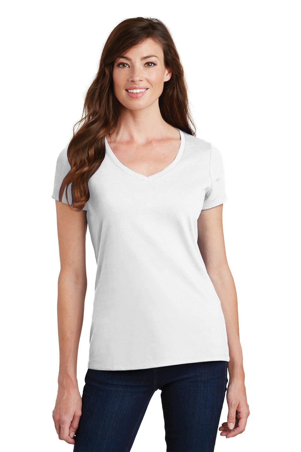 Port & Company? Women's Fan Favorite V-Neck Tee. LPC450