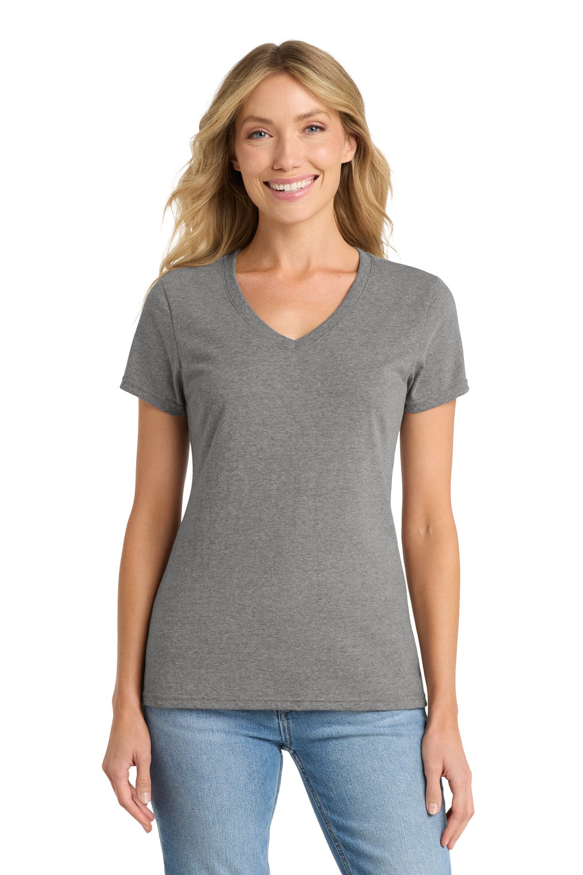 Port & Co™ Women's Fan Favorite™ Blend V-Neck Tee