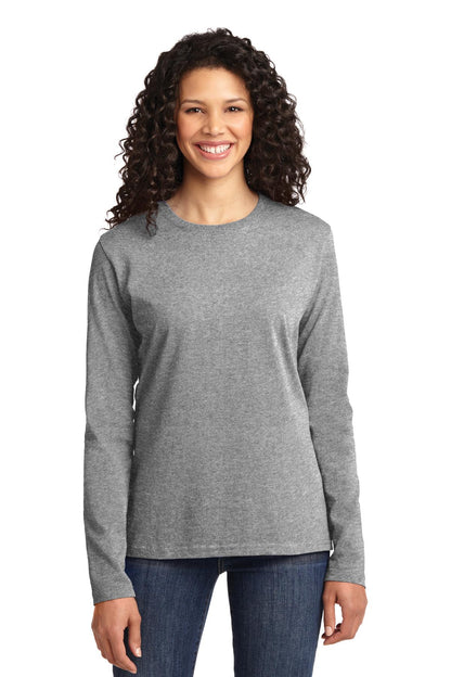 Port & Company? Women's Long Sleeve Core Cotton Tee. LP