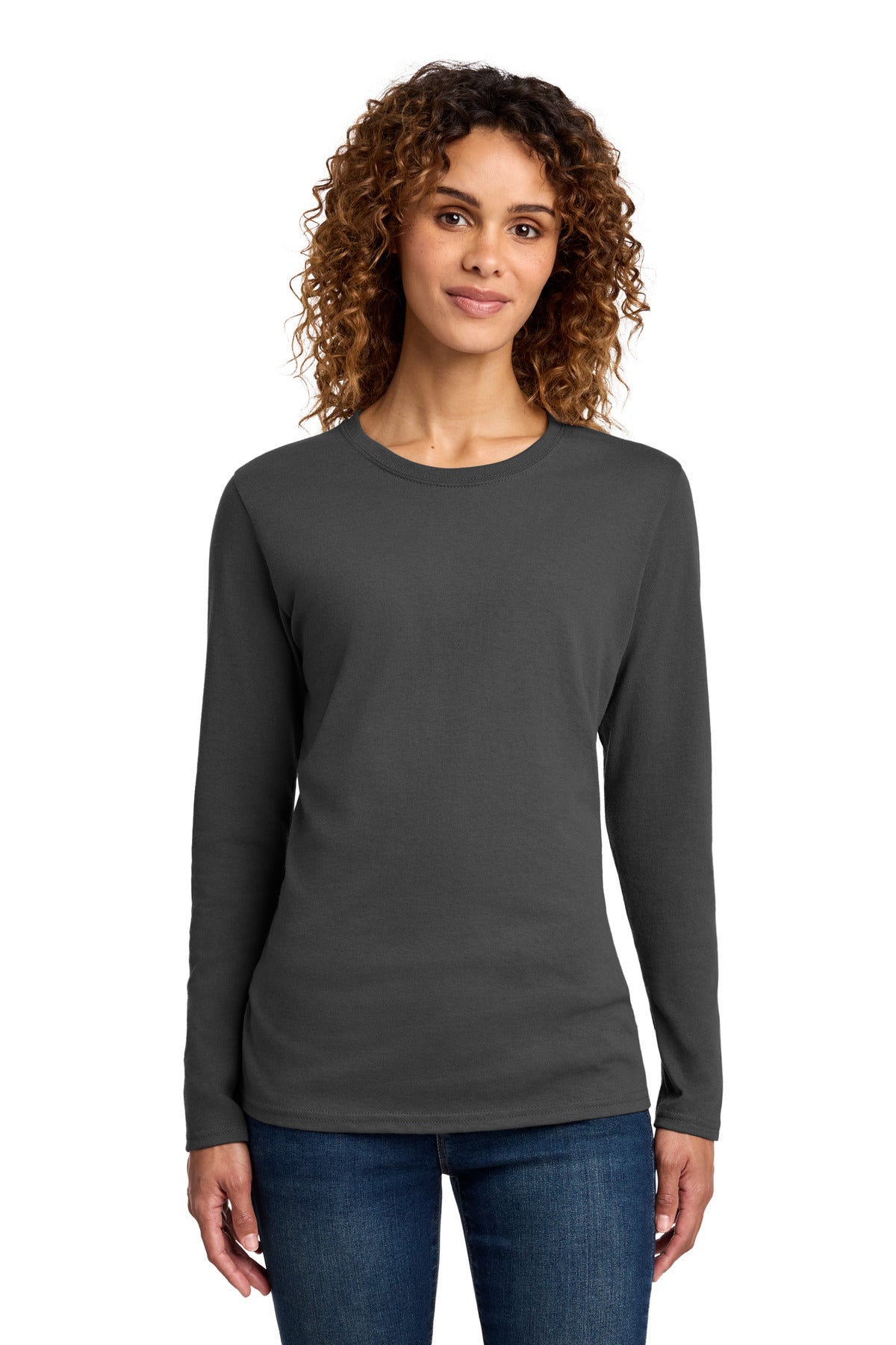 Port & Co™ Women's Long Sleeve Core Cotton Tee