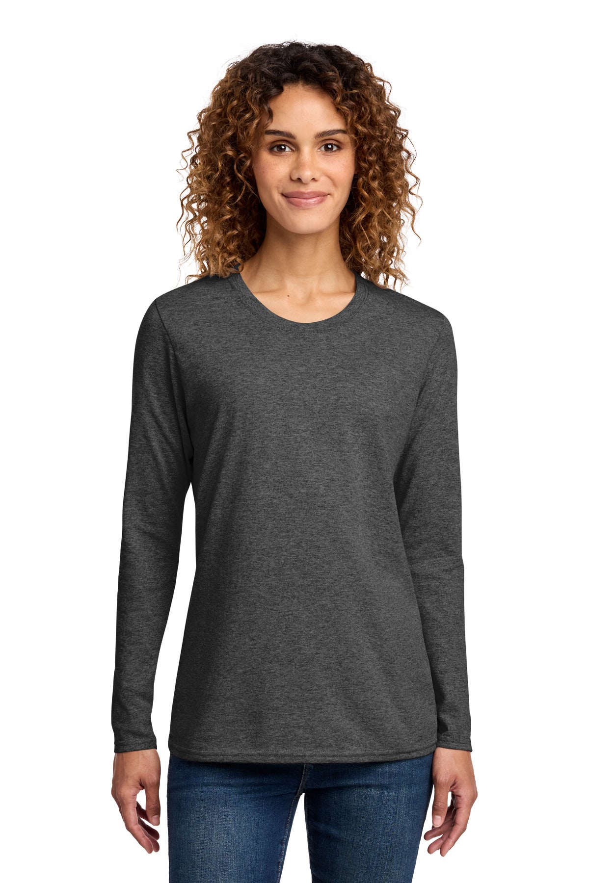 Port & Co™ Women's Long Sleeve Core Cotton Tee