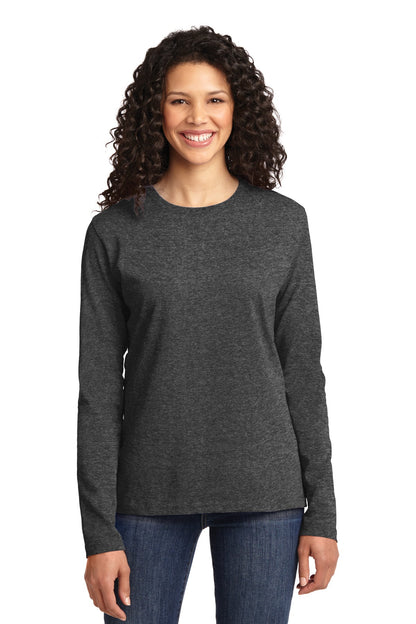 Port & Company? Women's Long Sleeve Core Cotton Tee. LP