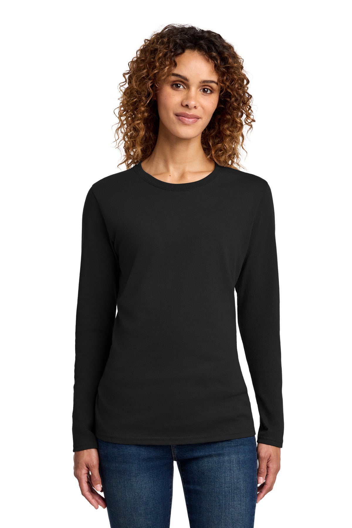 Port & Co™ Women's Long Sleeve Core Cotton Tee