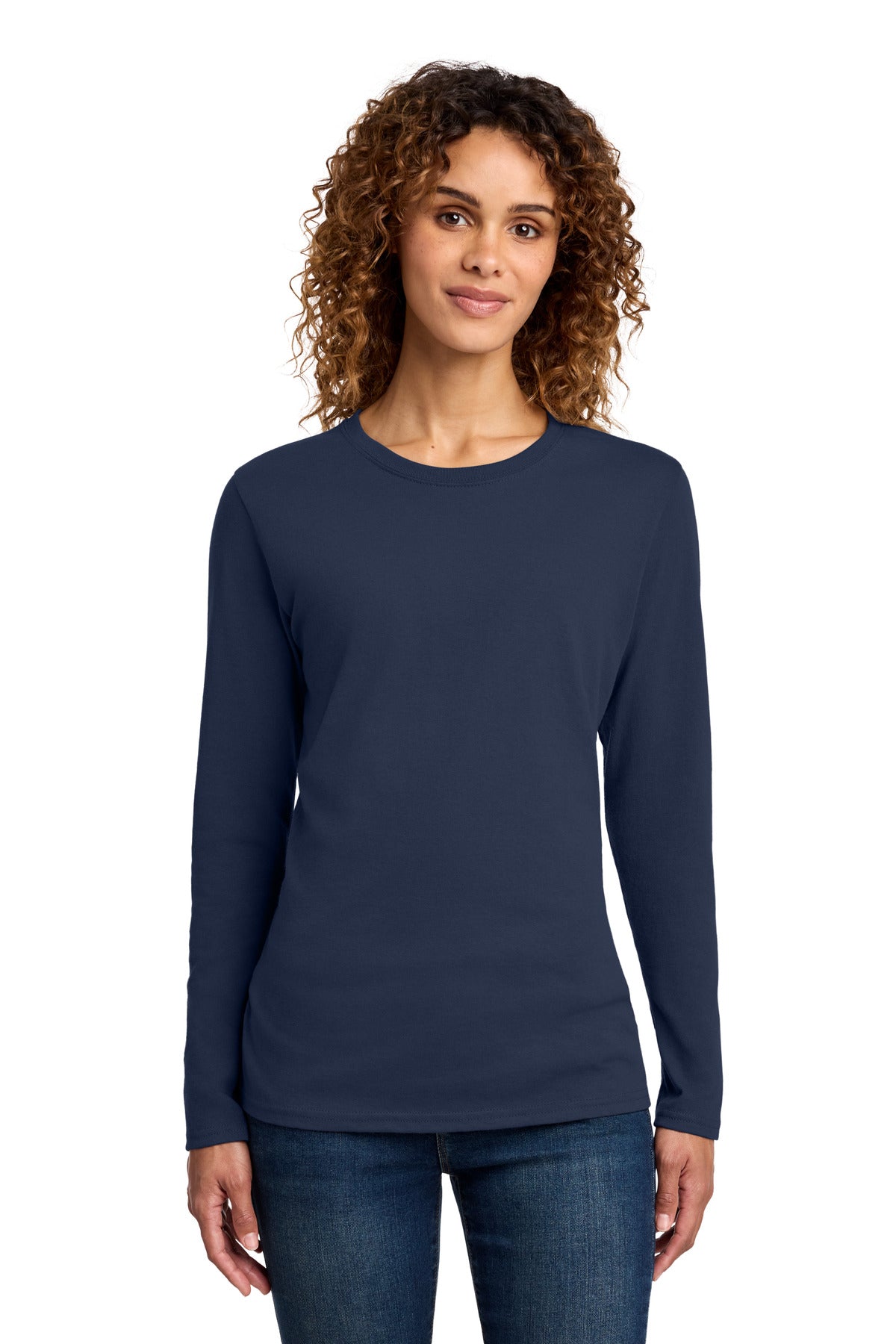 Port & Co™ Women's Long Sleeve Core Cotton Tee